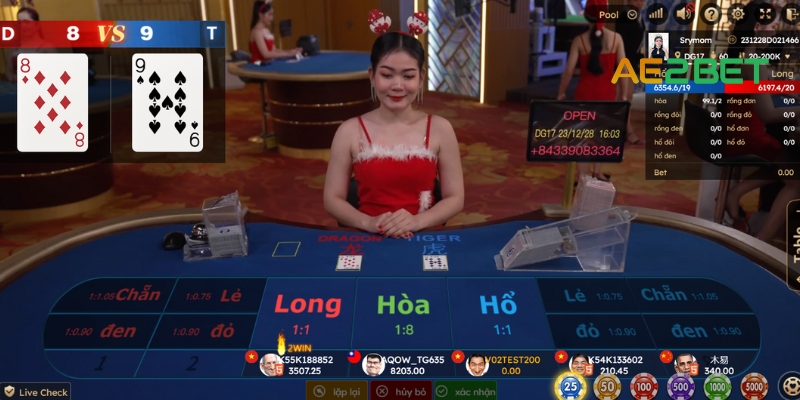 Học cách nhìn kết quả để dự đoán trong Rồng Hổ tại AE2BET.NET